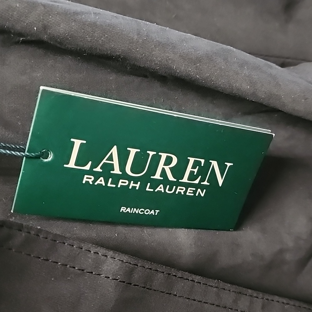 NWT WomensLauren Ralph Lauren Navy Raincoat Coat - Picture 4 of 7